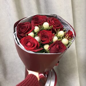 Букет ‘Бордовый Бархат’ (2)