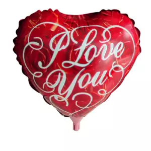 Шар фольгированный сердце "I love you"